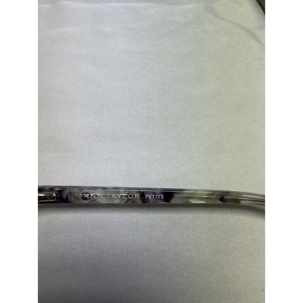 Ann Taylor Petite Eyeglasses ATP812 C03 Marbled Purple Grey Cat‎ Eye Frames
